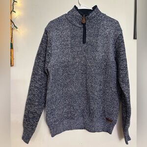 Buffalo David Bitton Gray Zip-Up Sweater